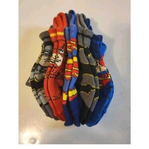 Justice League Kids 4 pack Ankle Socks Size 7-10